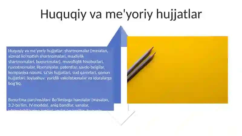 Ma'muriy-boshqaruv faoliyatida xizmat mavqeiga koʻra hujjatlarning turlari 4