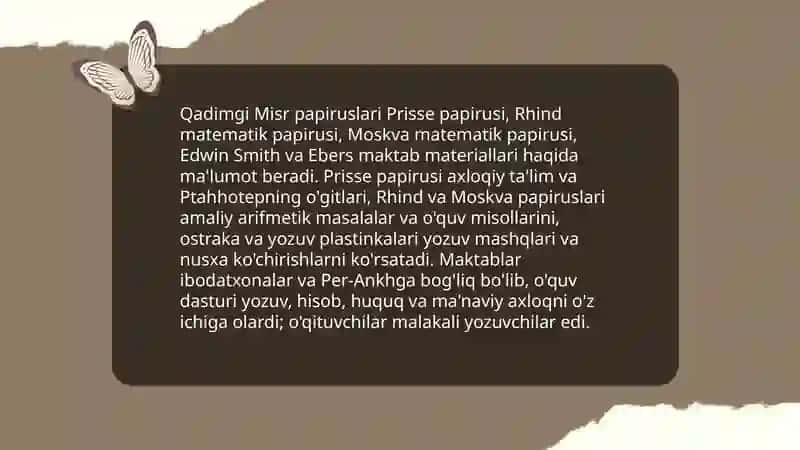 Qadimgi Mesopotamiya yozmalarida ta'lim-tarbiya g'oyalari 4