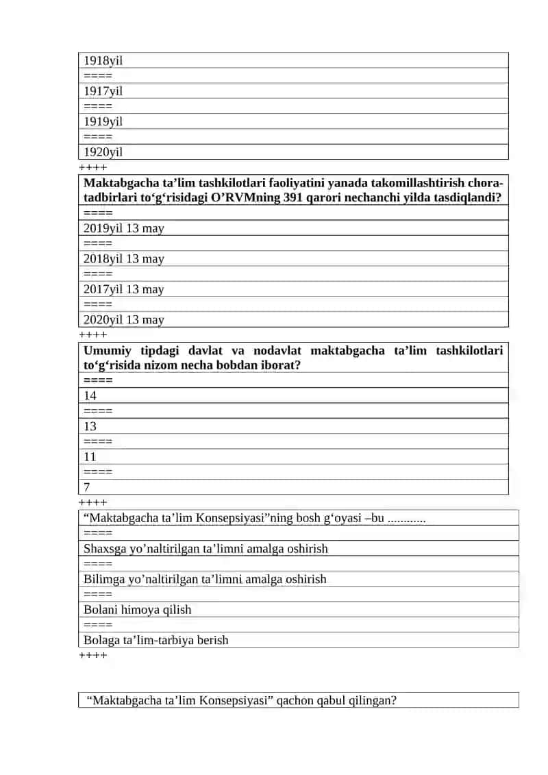 Maktabgacha ta’lim tizimini rivojlantirish konsepsiyasi 4
