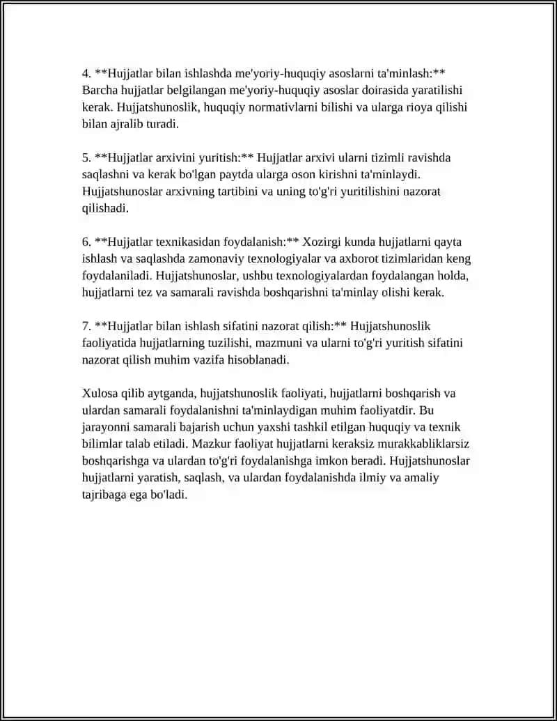 HUJATSHUNOSLIK FAOLIYATI MAZMUNI VA TUZILMASI 4