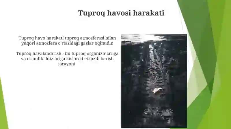 Tuproqning havo xossalari va havo rejimi 4