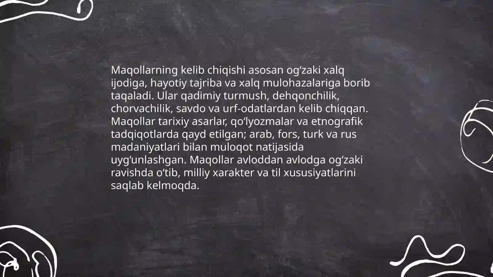 Maqollar haqida ma'lumotlar 4