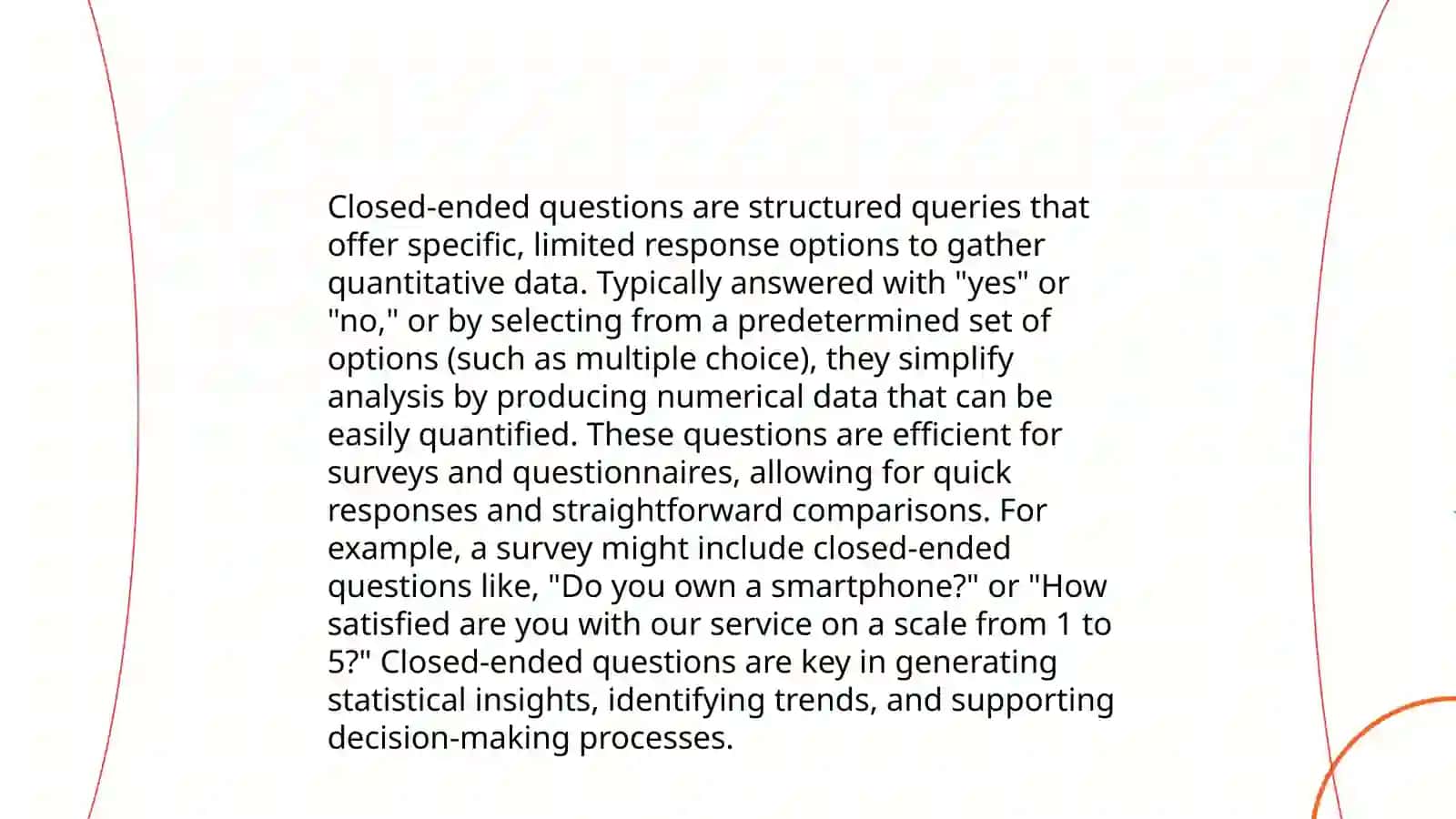 Types of questions 4