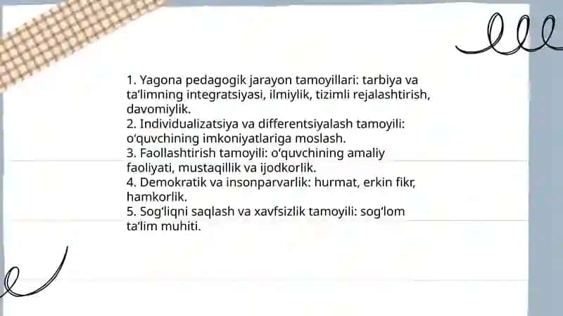 O’quvchilar jamoasi yagona pedagogik jarayonining asosiy shakli 4