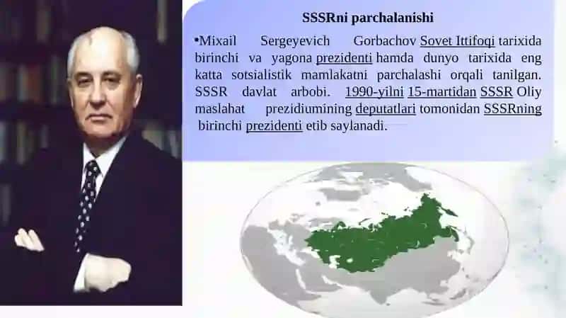 MUSTAQILLIKKA ERISHISH ARAFASIDA O‘ZBEKISTONDAGI IJTIMOIY-SIYOSIY JARAYONLAR. 4