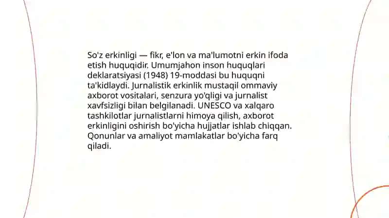 Global media huquqi va inson huquqlari 4