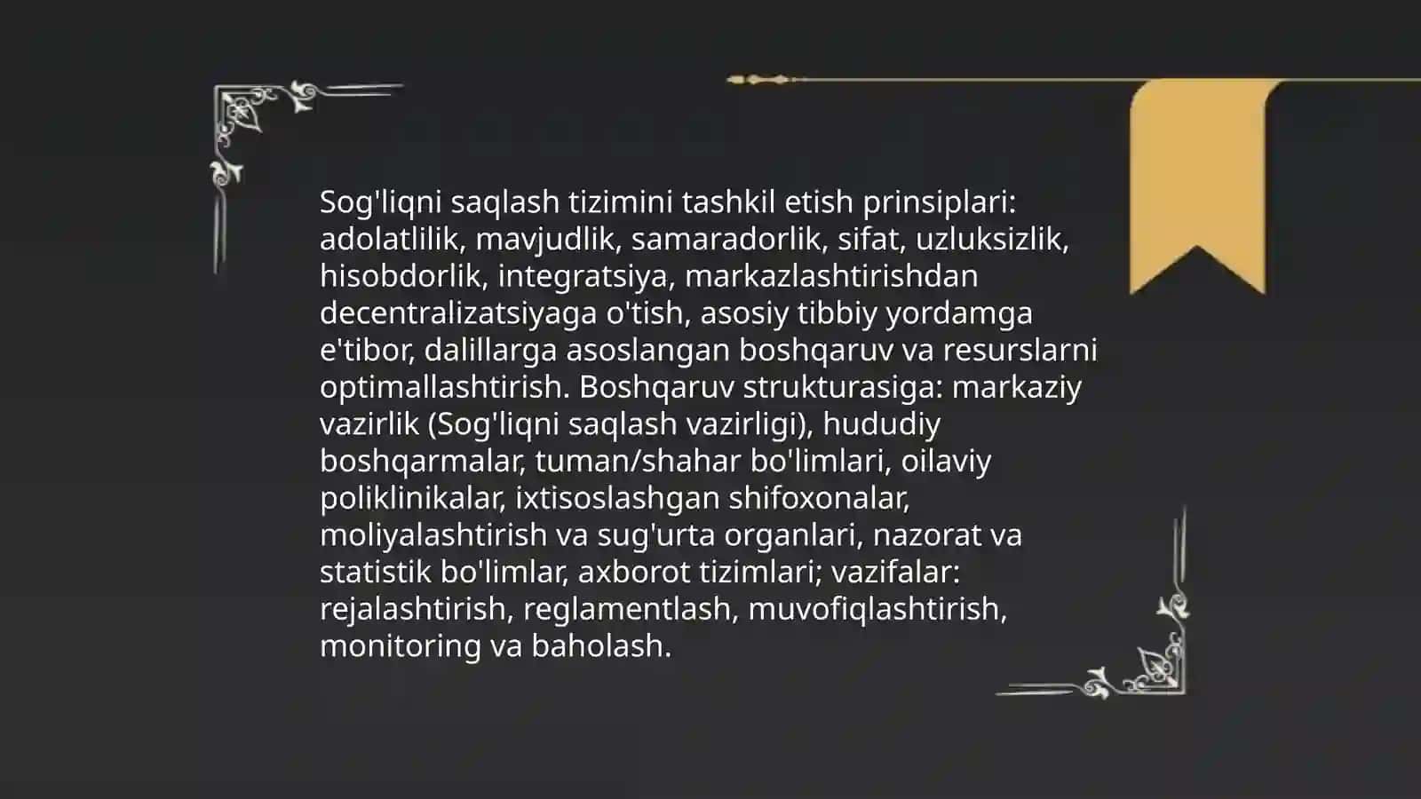 Tibbiy statistika va sog'liqni saqlash 4