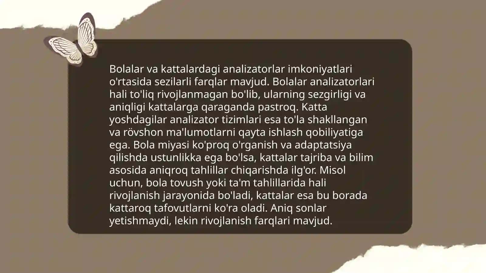 Yosh analizatorlarining rivojlanishi 4