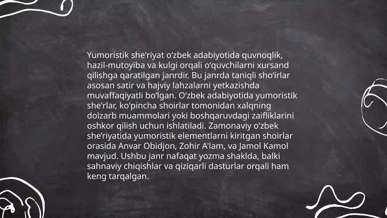 Satirik va yumaristik janrlar 4