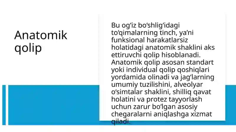 Anatomik va funksional qoliplar 4