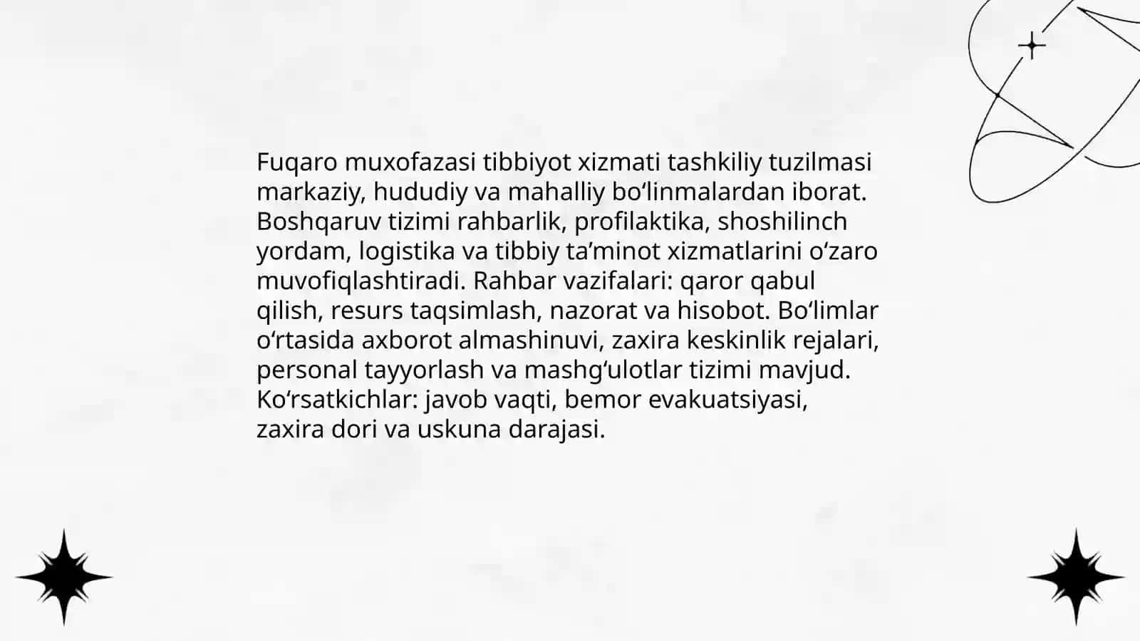 Fuqaro muxofazasi tibbiyot xizmati vazifasi tashkiliy tamoyillari 4