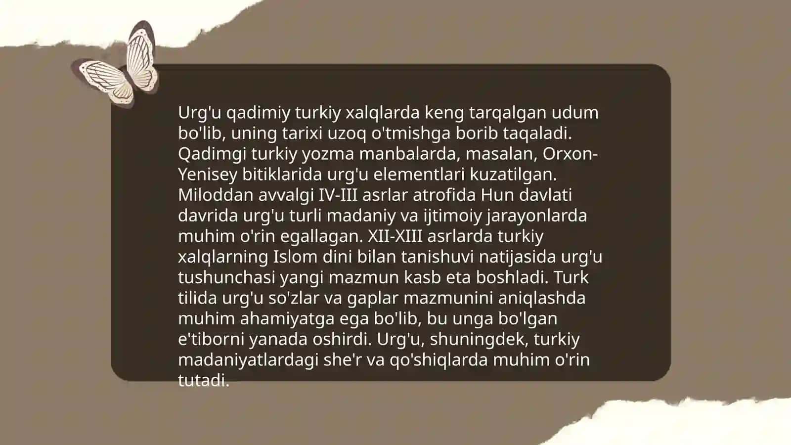 Urğu va uning turlari 4