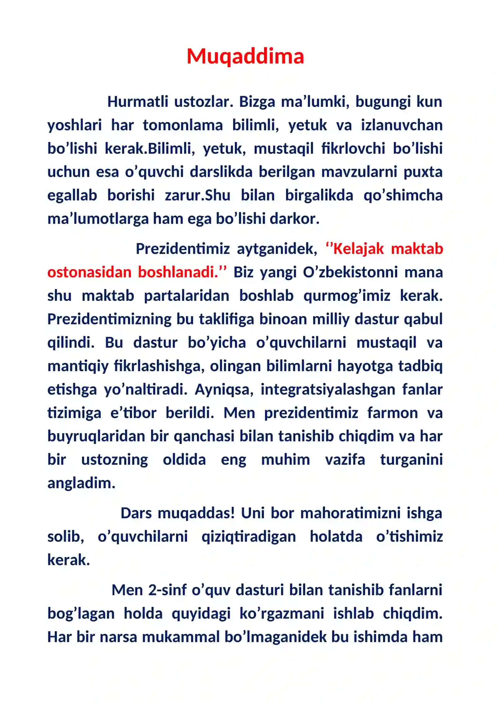 Boshlang'ich sinflar uchun Bilimlar saltanati nomli ko'rgazmali o'yinlar 4