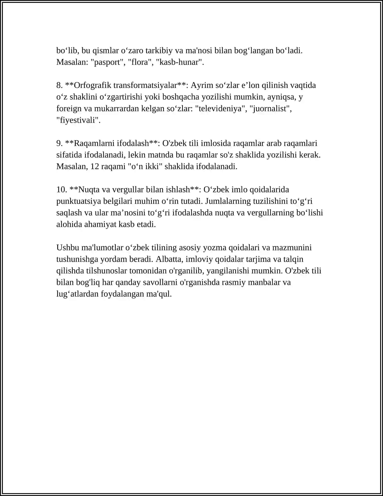 IMLO MUAMMOLARI MAVZUSIDA KEYS TOPSHIRIQLARI TUZISH 4