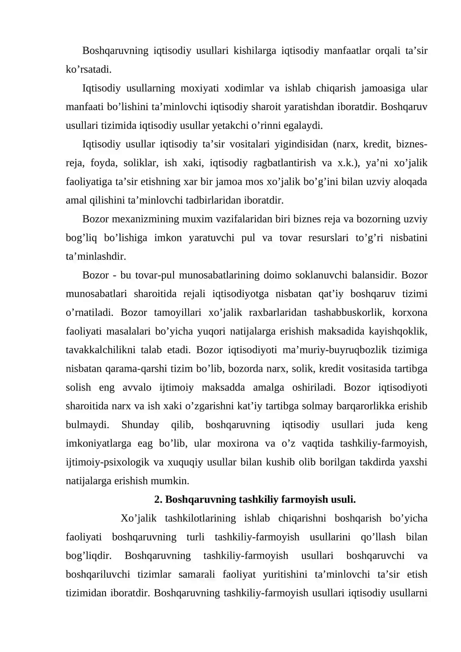 Menejment usullari 4
