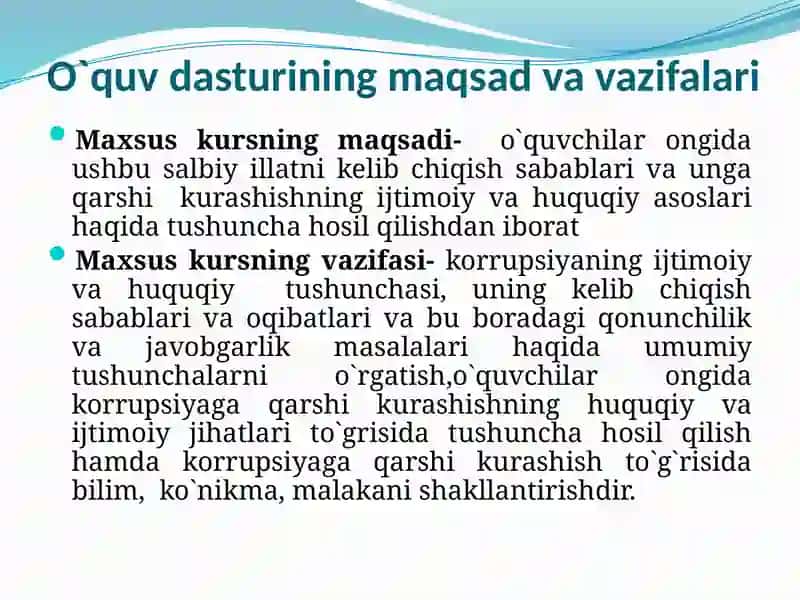 Korrupsiyaga qarshi kurashish mehanizmlari 4