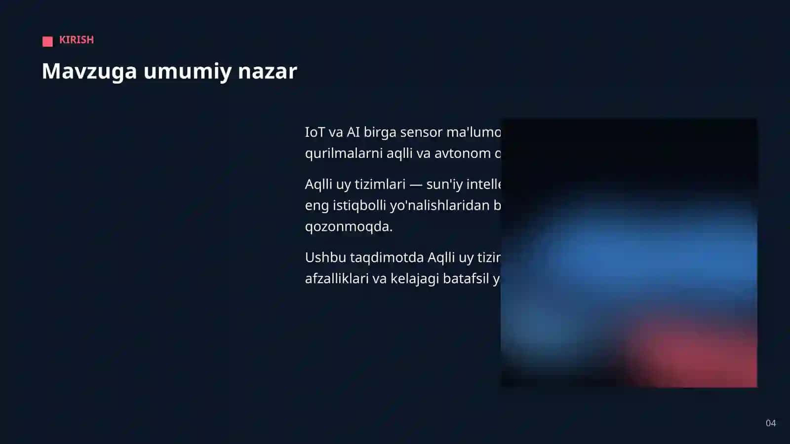 Aqlli uy tizimlari 4