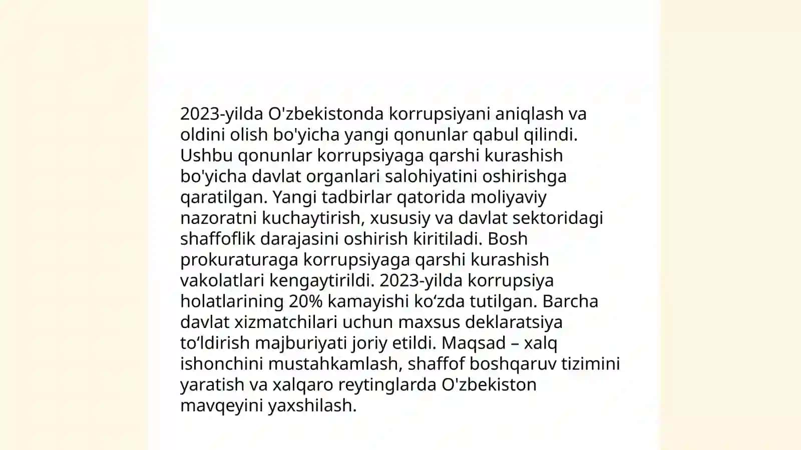 Korrupsiyaga qarshi kurashda davlat siyosati 4