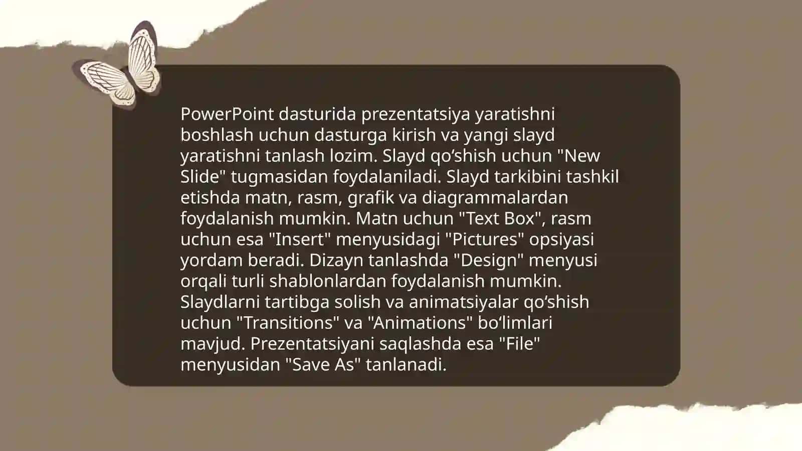 Taqdimot dasturlari(Powerpoint,prezi, Focuky va boshqa dasturlar) 4