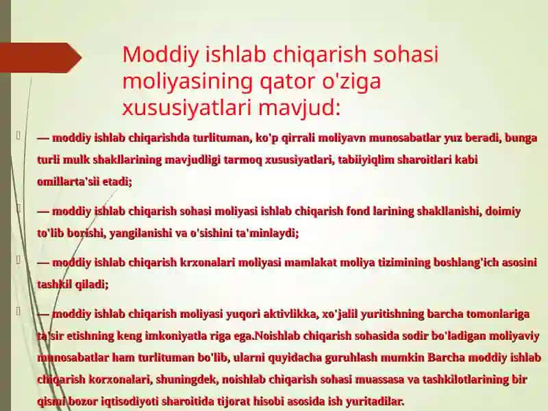 Karxonaning moliyaviy manbalari va ularning tasnifi 4