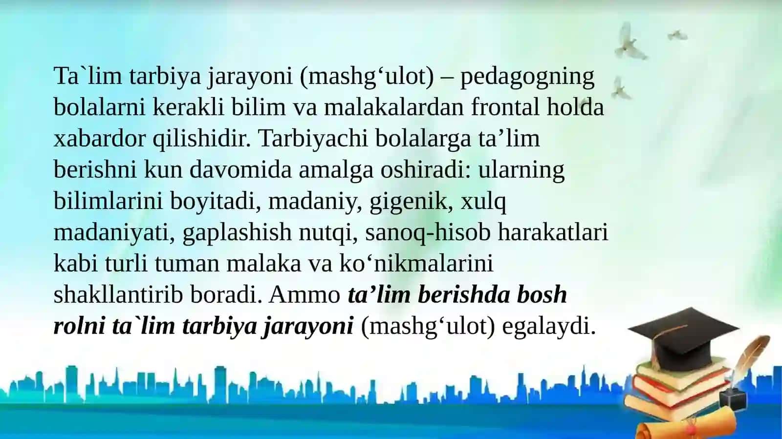 Maktabgacha ta’lim tashkilotlarida ta’lim shakli 4
