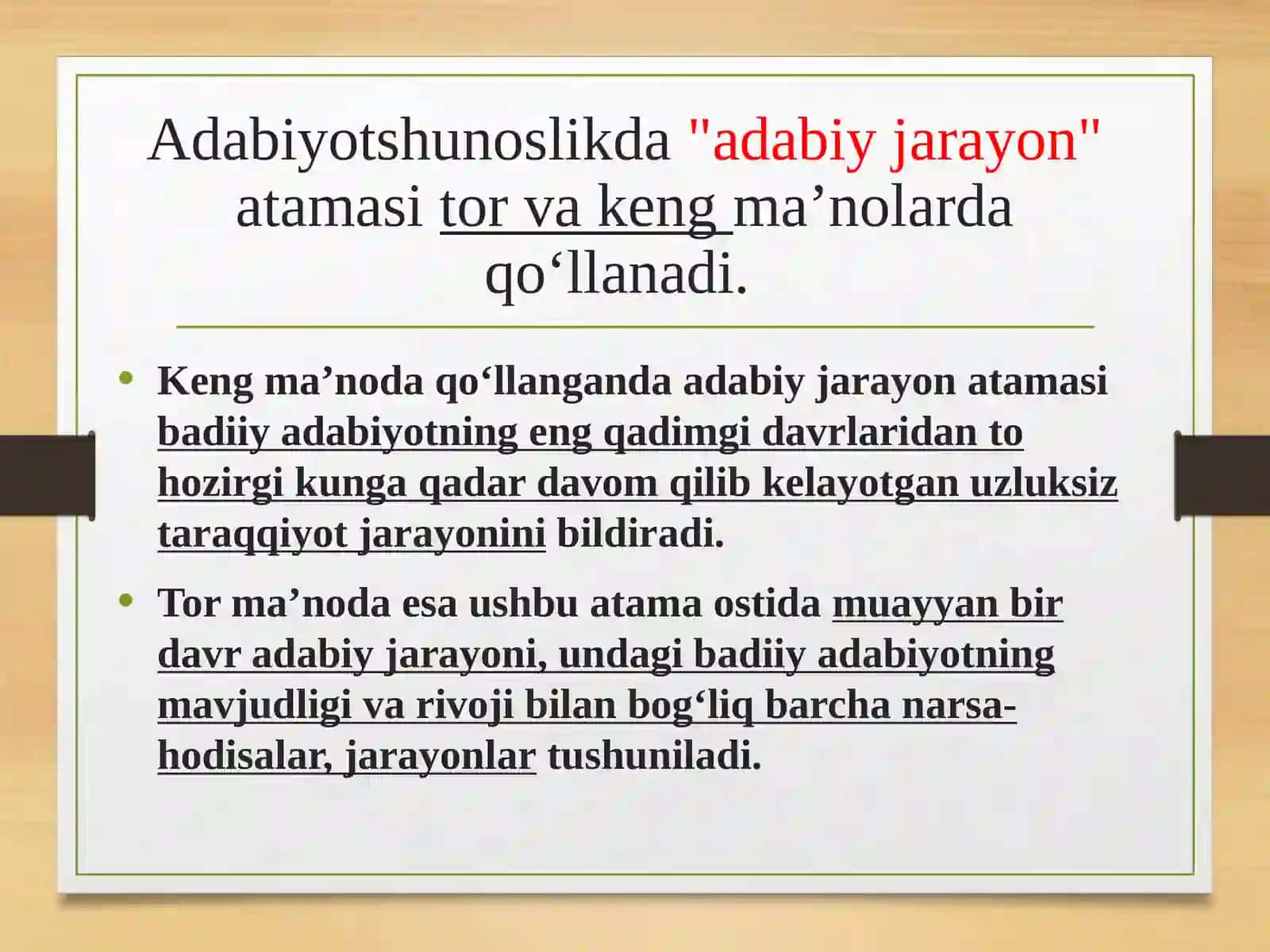 Adabiy jarayon. Ijodiy metod,adabiy yo’nalish va oqimlar 4