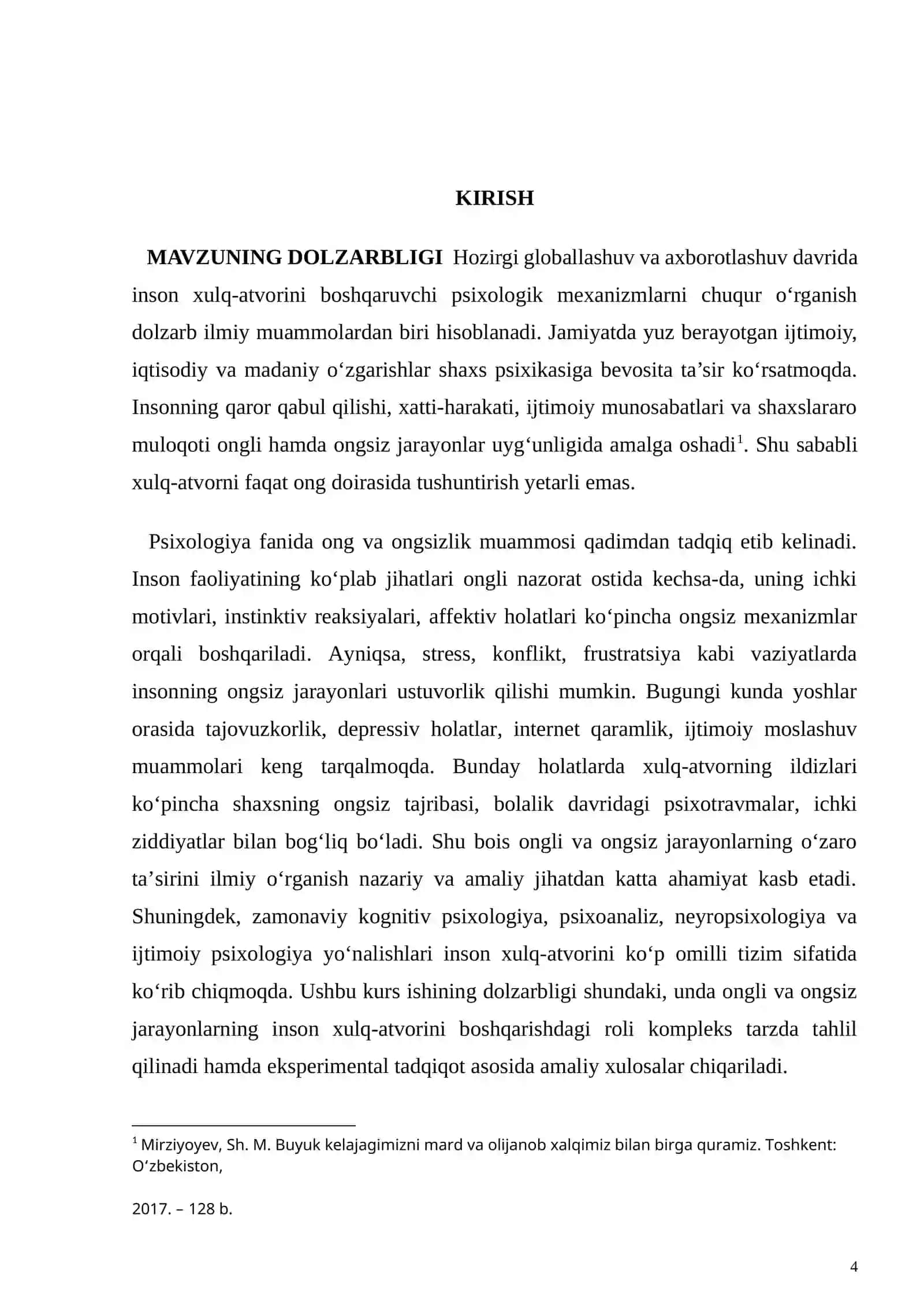Inson xulq atvorini boshqarishda ongli va ongsiz jarayonlarning roli 4