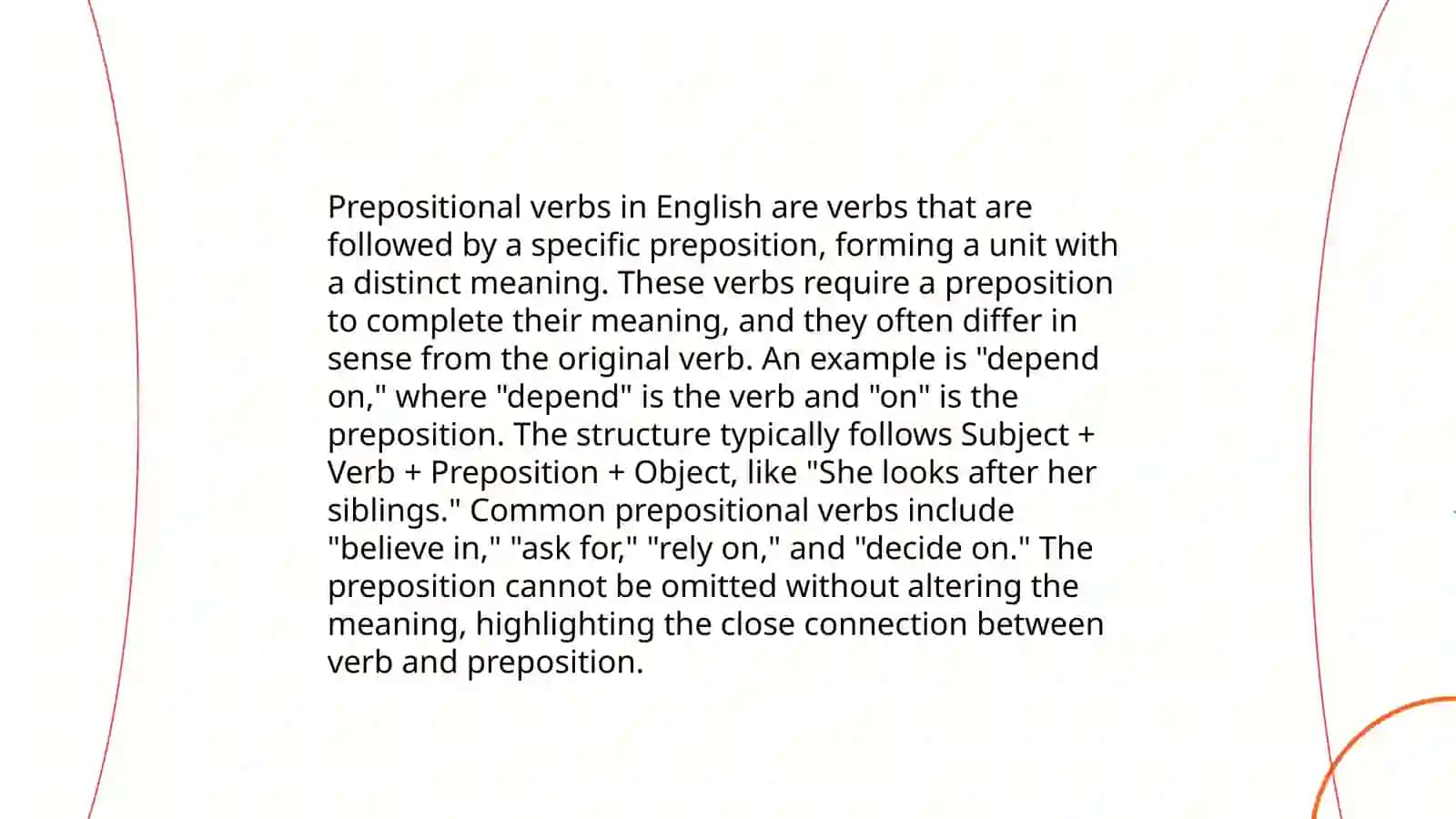 Prepositional Verbs 4