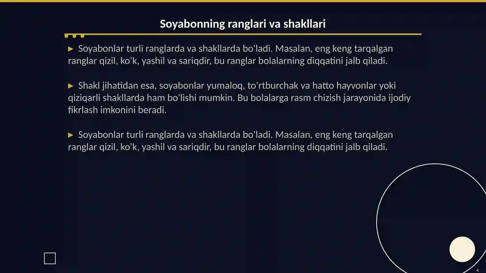 5-6 yoshli bolalar uchun "soyabon" mavzusida rasm chizish faoliyati 4