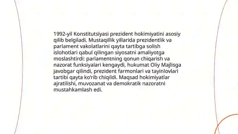 Konstitutsiyaviy islohotlar va davlat hokimiyati taqsimoti 4
