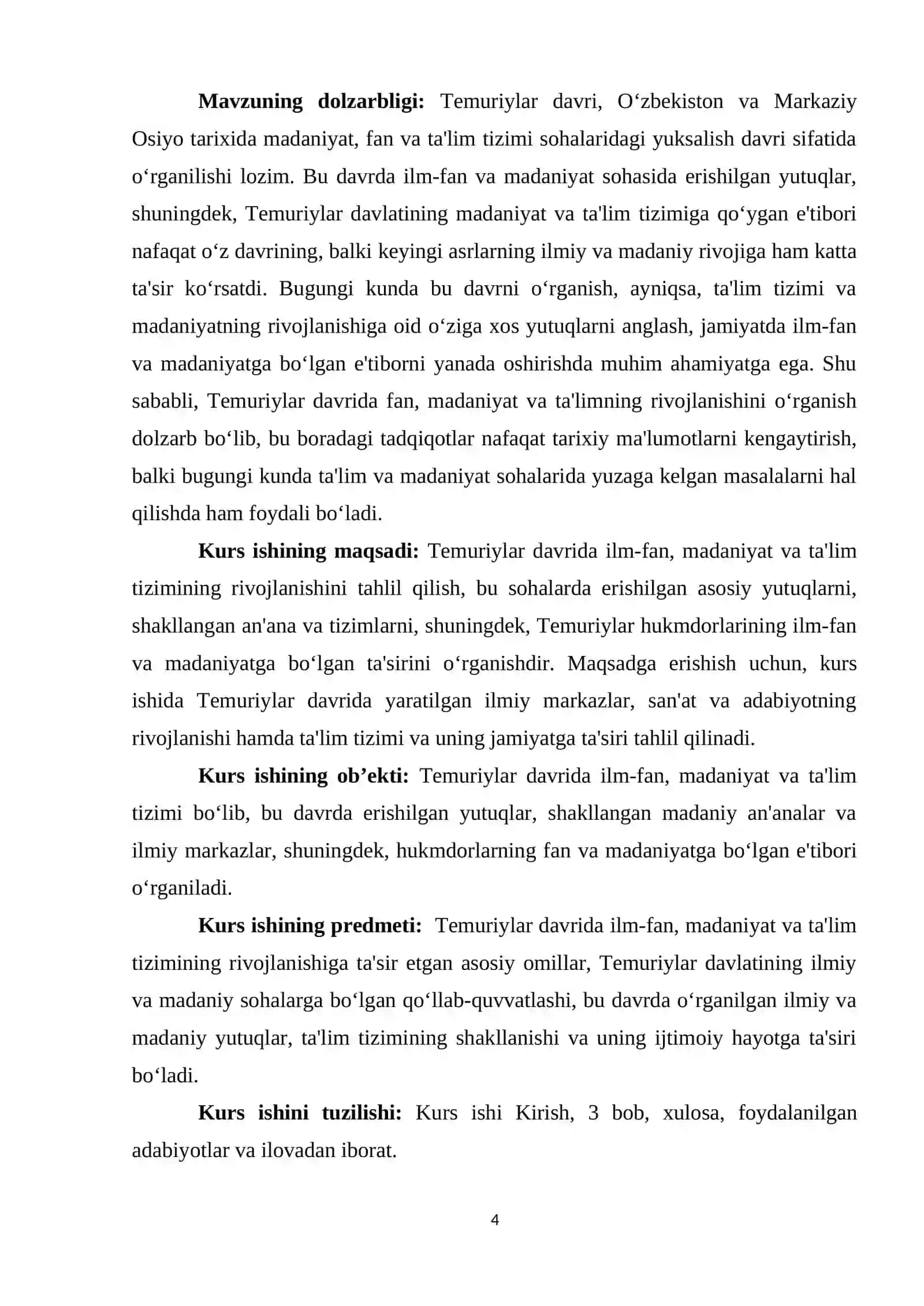 Temuriylar davrida fan, madaniyat, ta'lim-tarbiya. 4