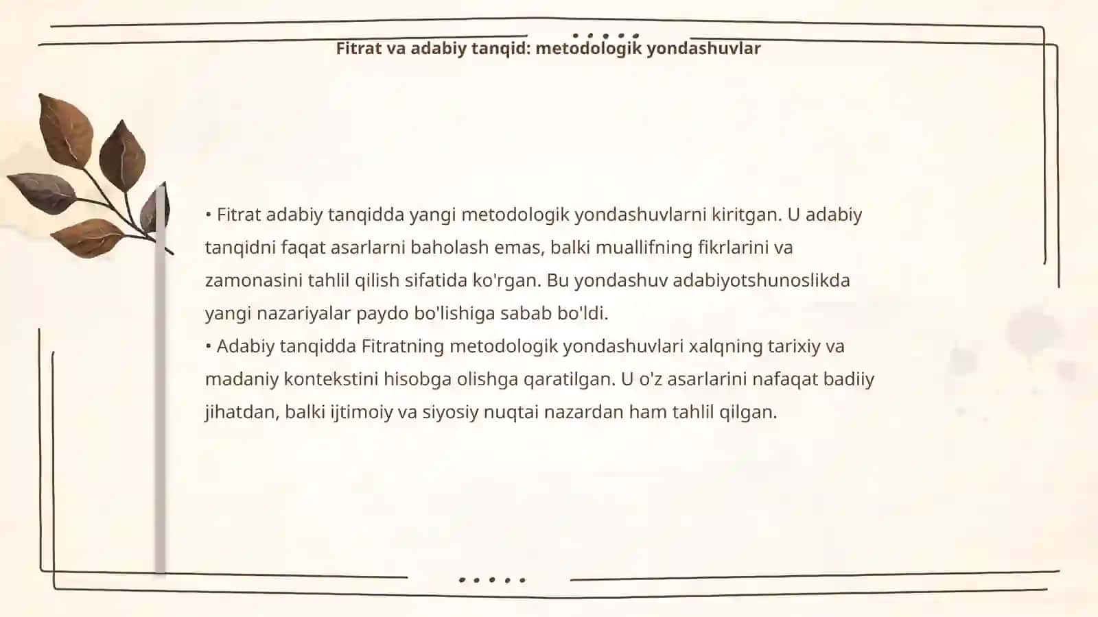 Abdurauf Fitratning adabiy - tanqidiy qarashlarining o'rganilishi 4
