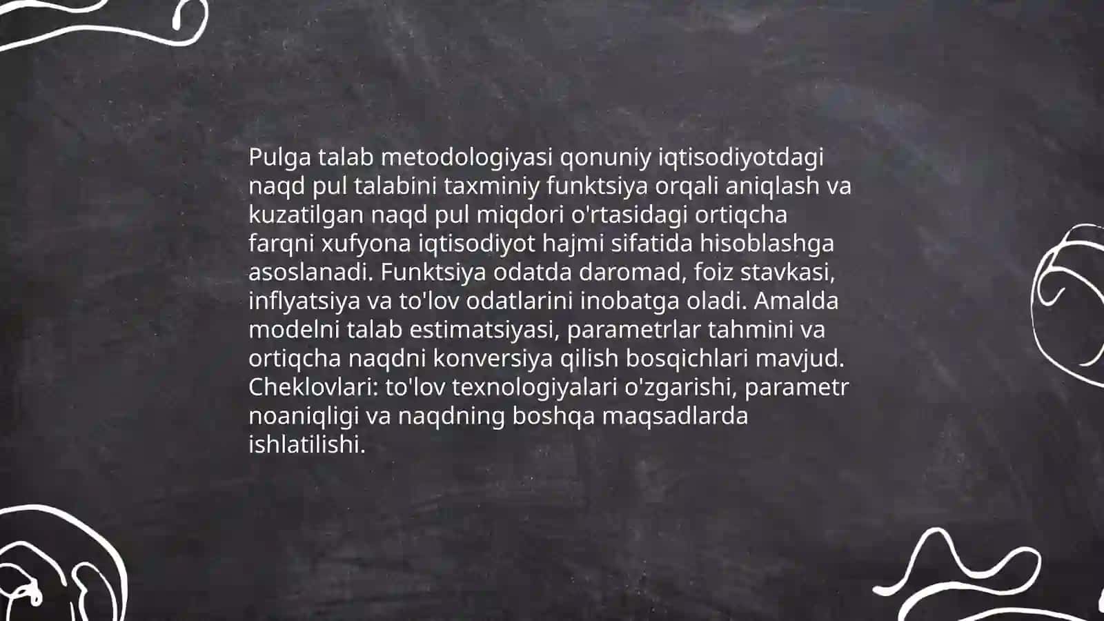 Xufyona iqtisodiyotni o'lchashning makrousullari 4