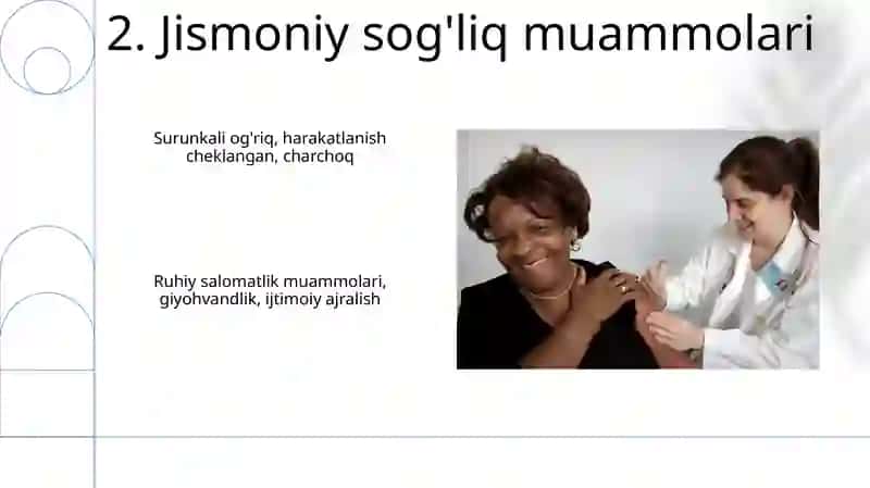 Terapevtik yordamga muhtoj bo'lgan bemorlarning asosiy xarakteristikasi 4