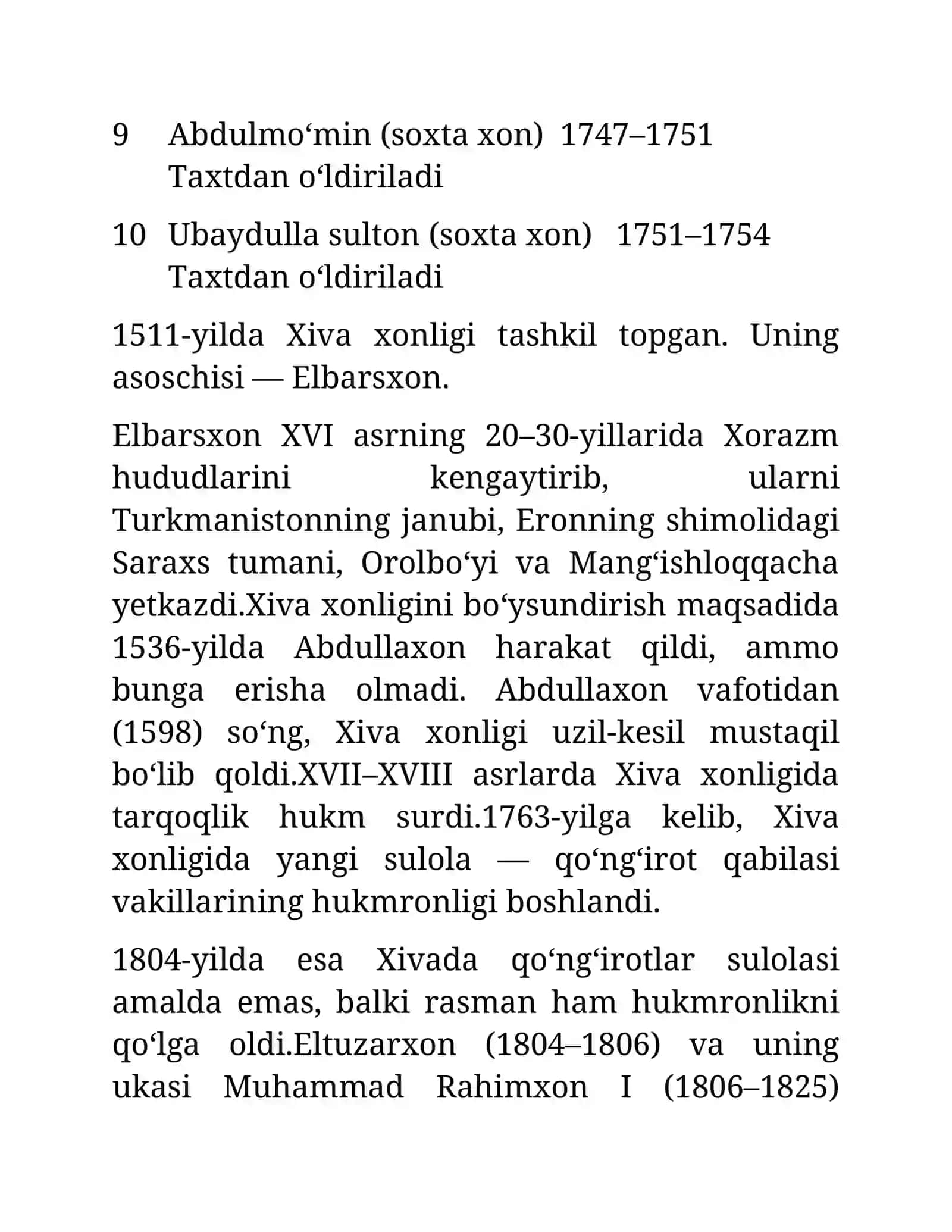 O'zbekistonning davlatchilik tarixi: eng qadimgi davrdan Yangi O'zbekiston davlatchiligi asoslari 4