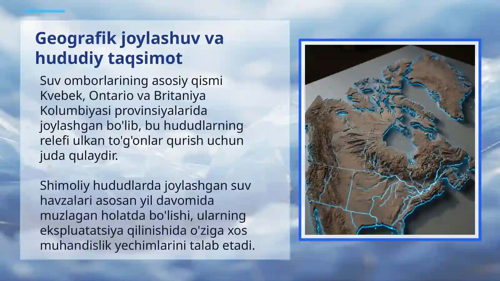 KANADA SUV OMBORLARI: TABIAT VA ENERGETIKA UYG'UNLIGI 4