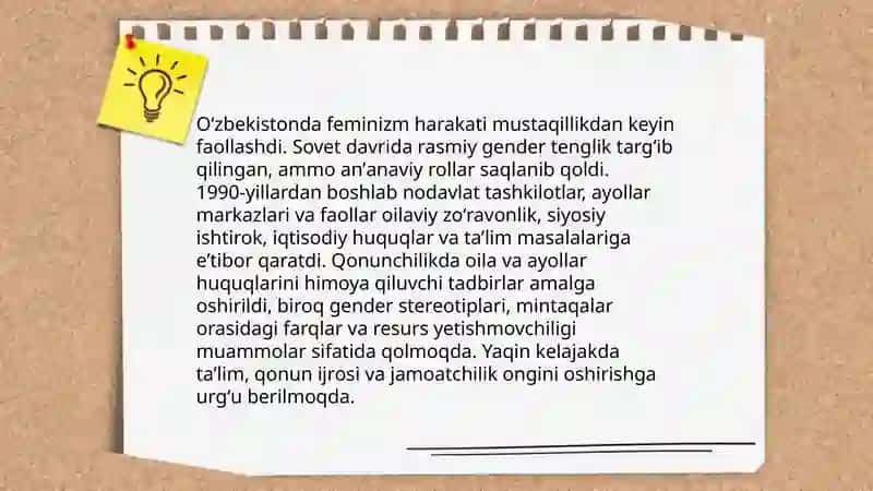 Feminizm, Gender tenglik 4