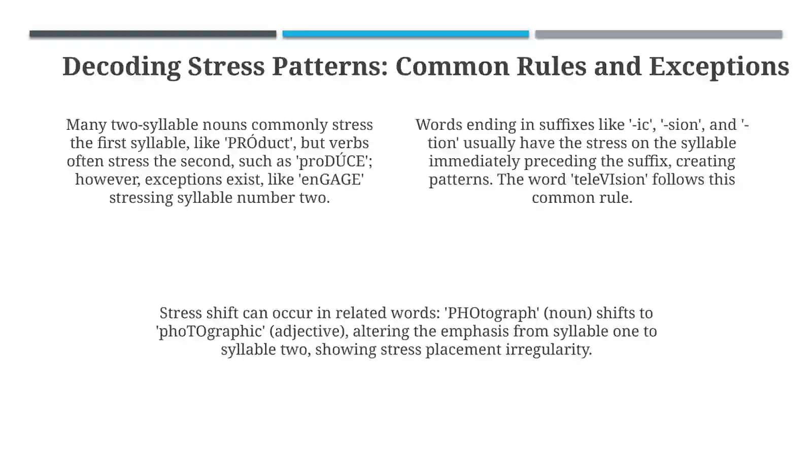 Word stress 4