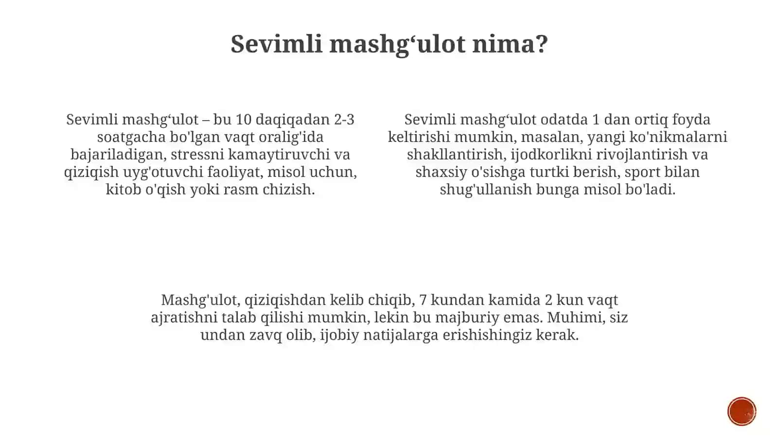 Mening sevimli mashgʻulotim 4