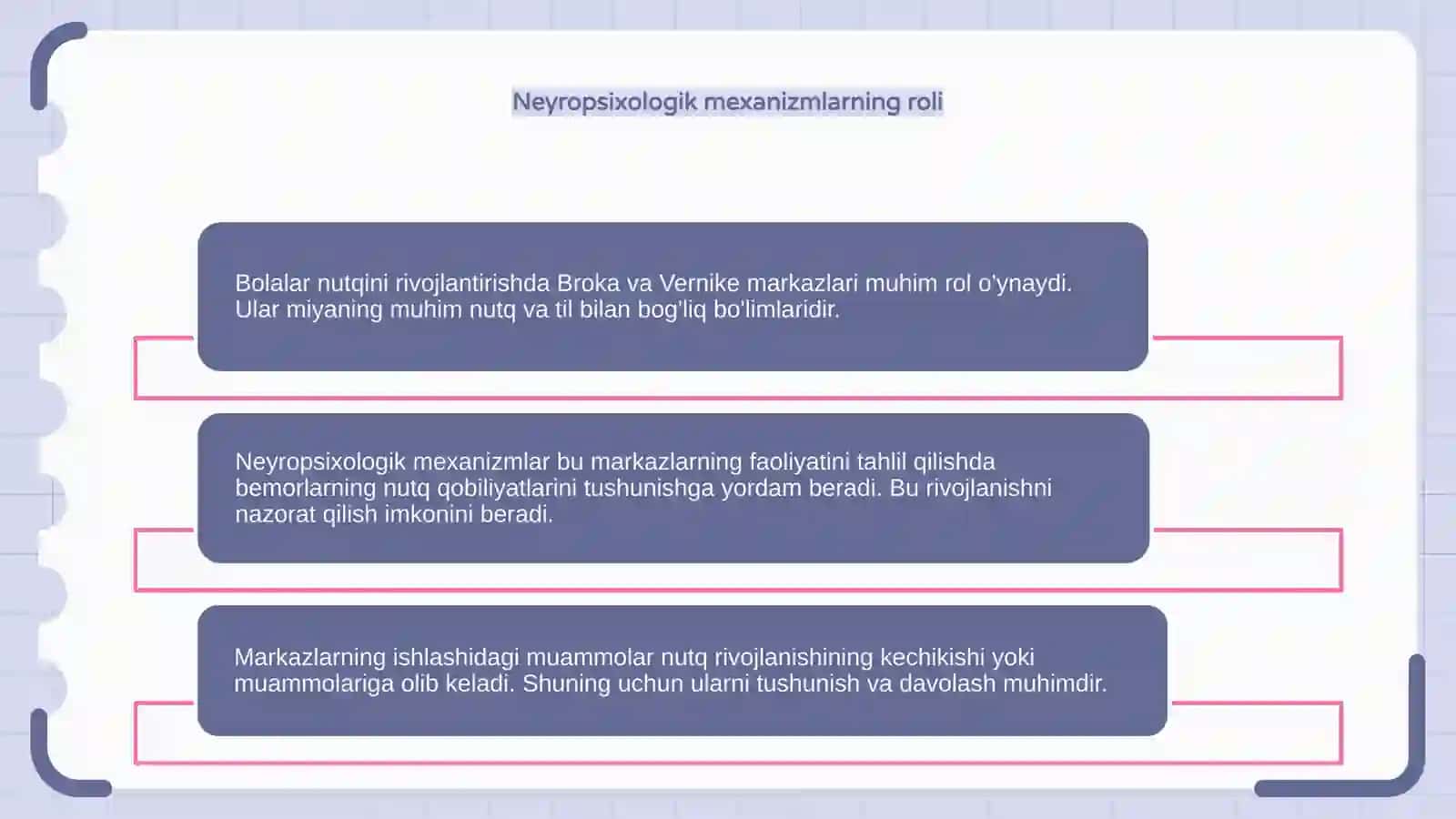 Bolalar nutqini rivojlanishida neyropsixologik mexanizmlar:Broka va Vernike markazlari faoliyati 4