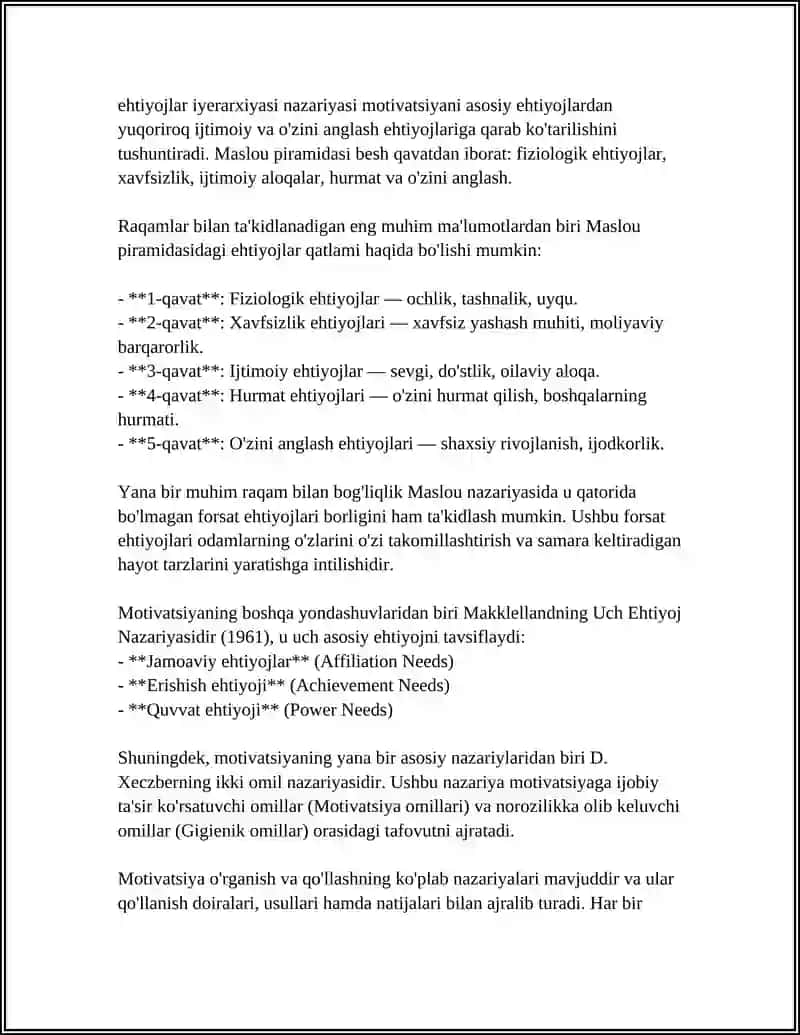 Motiv va motivatsiyaning nazariy asoslari 4