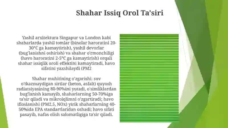 Yashil Bino Prinsiplari va Amaliyoti 4