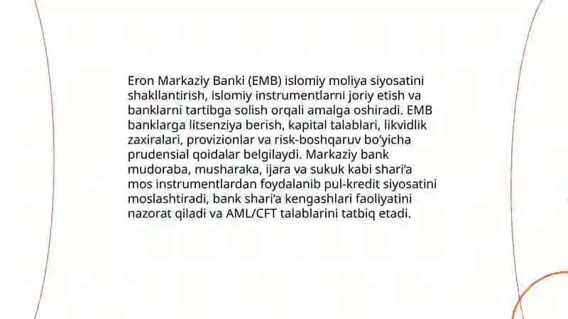 Eronda islom banklarining takomilawiw va rivojlaniwi 4