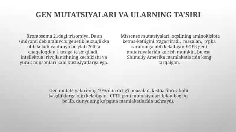 Irsiy kasalliklarning kelib chiqish mexanizmi 4