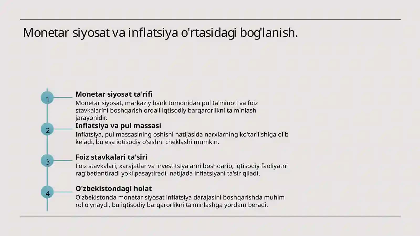 Inflatsiyaning yuzaga kelish sabablari va rivojlanish omillar 4