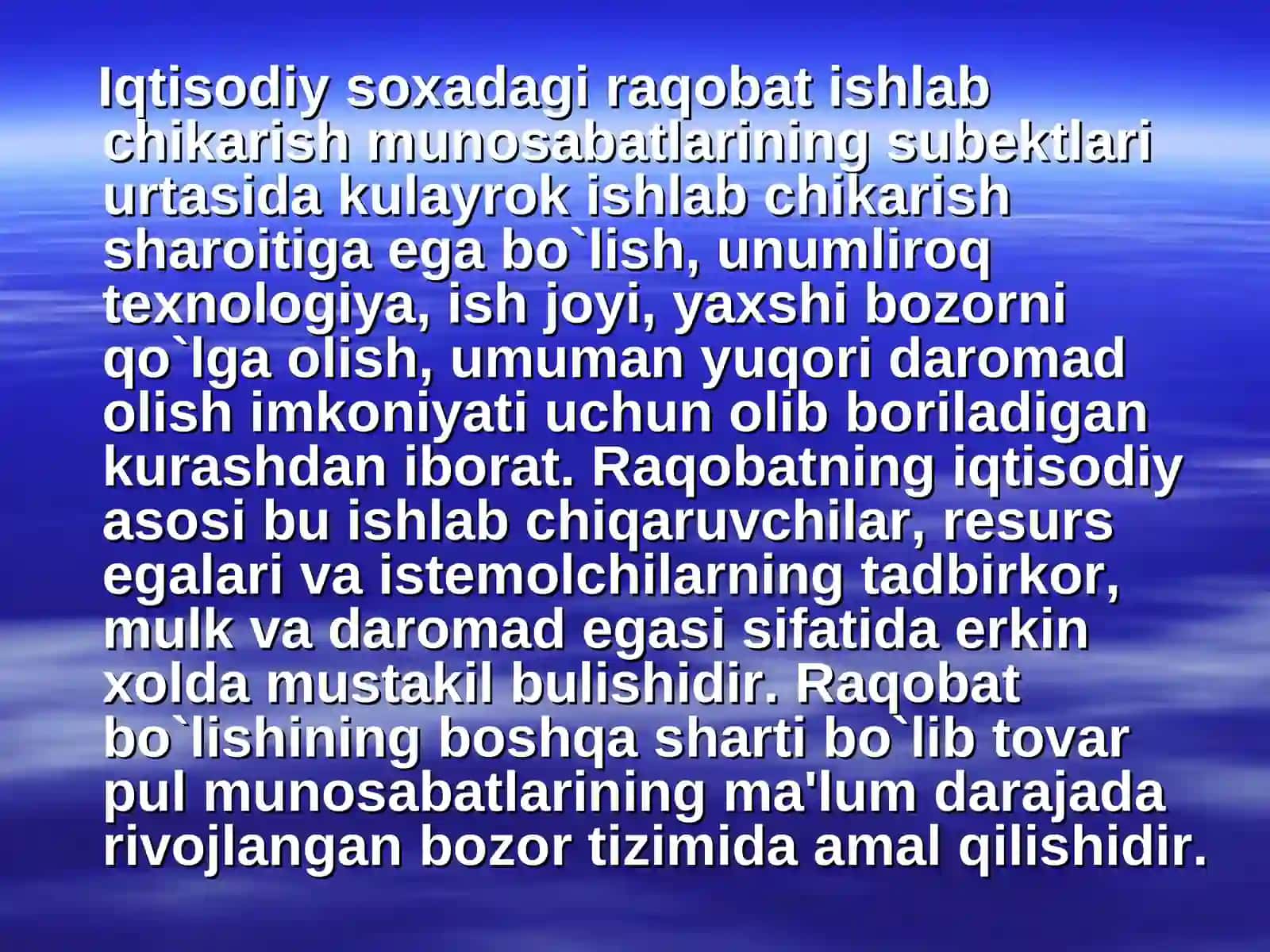 Rakobat va narxning shakllanishi 4