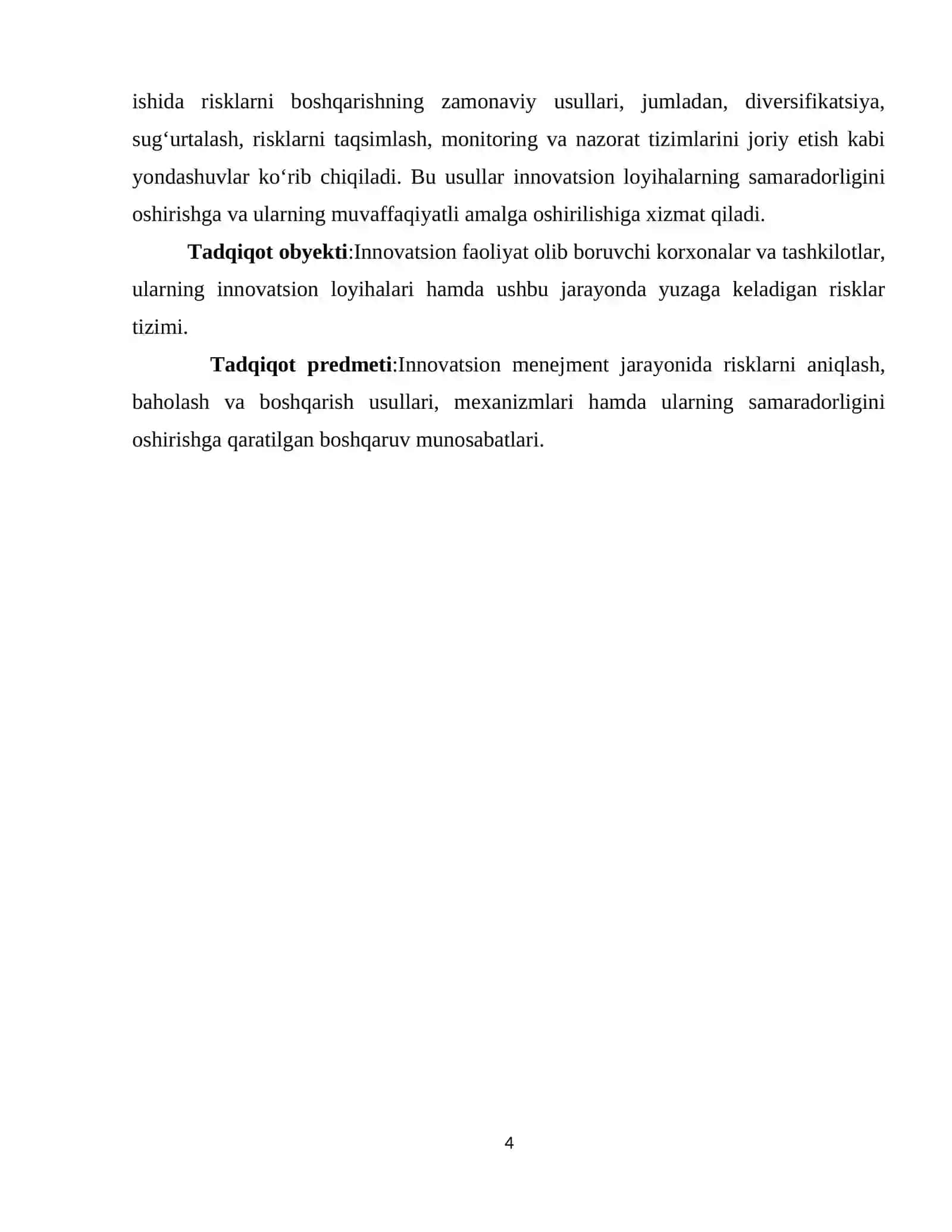 INNOVATSION MENEJMENTDA RISKLARNI BOSHQARISH USULLARI 4