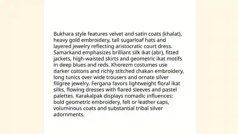 Uzbek National Costumes 4