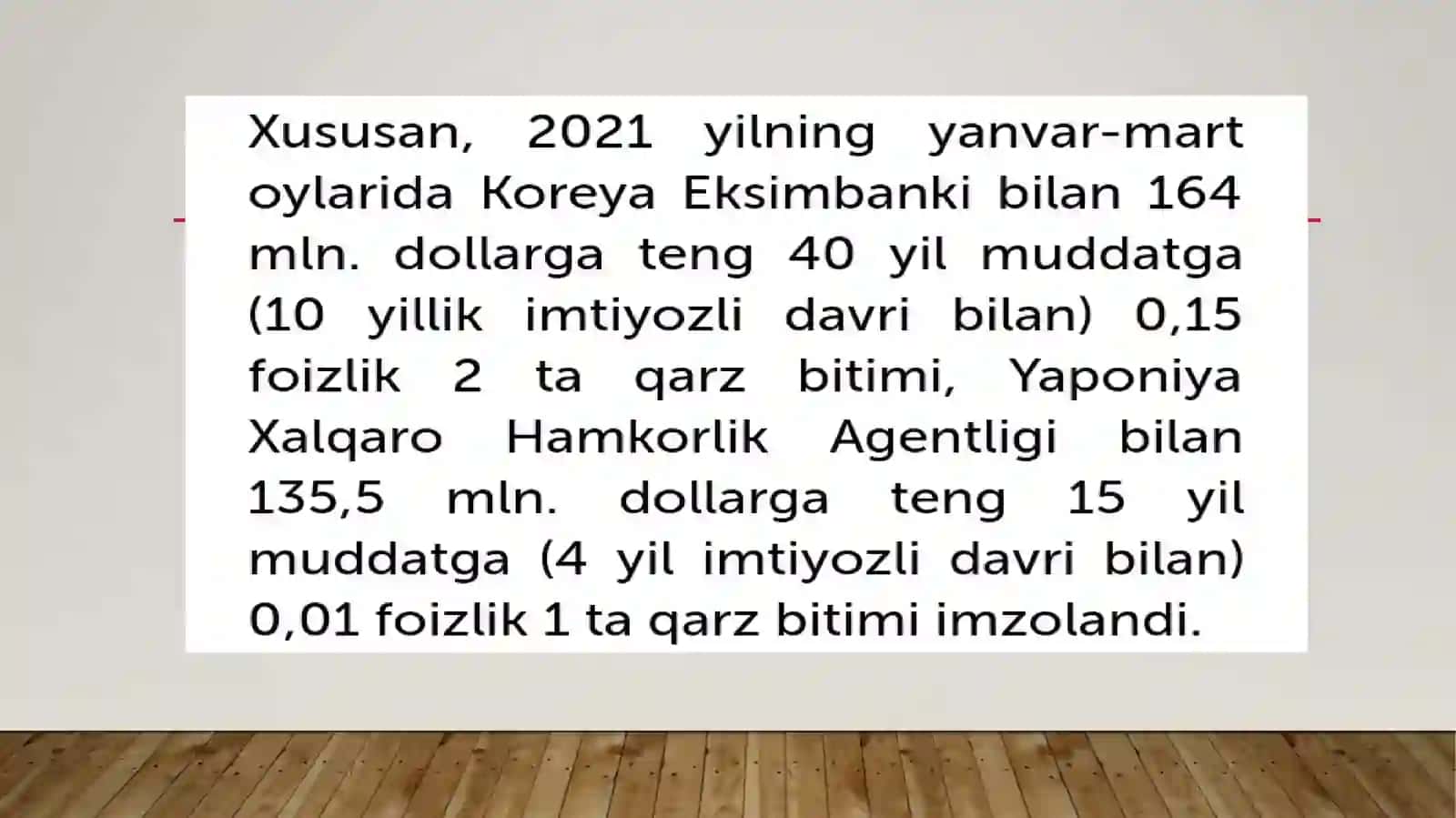 Oʻzbekiston tashqi qarzi 4