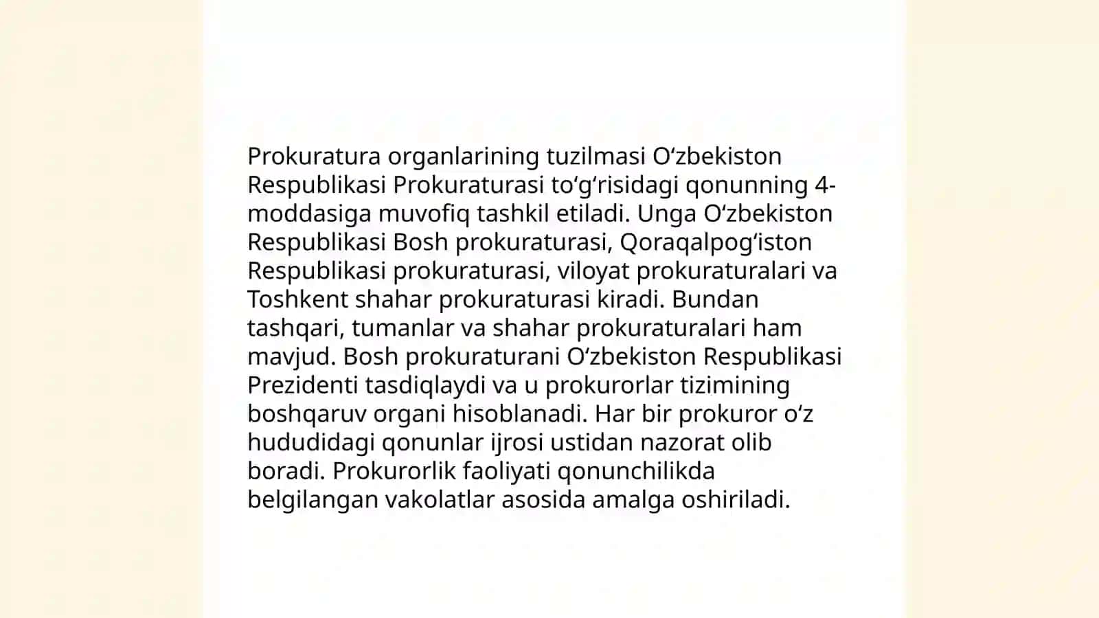 Prokuratura organlari faoliyati toʻgʻrisida 4